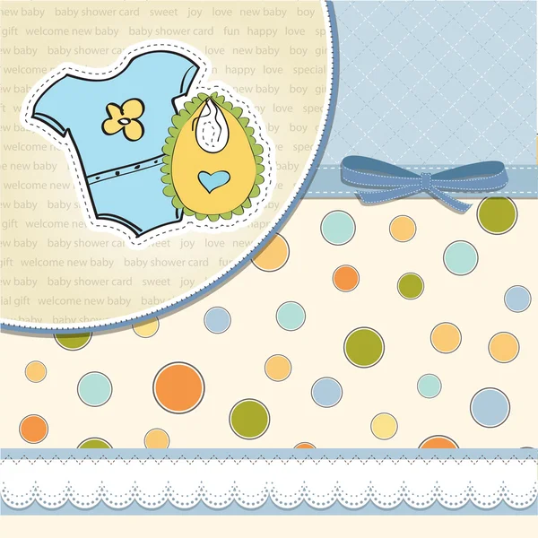 Tarjeta de ducha bebé niño —  Fotos de Stock