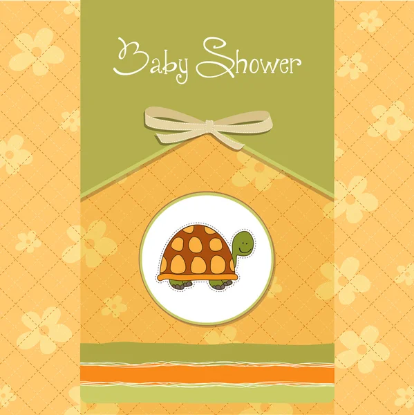 Cartão engraçado do chuveiro do bebê —  Vetores de Stock