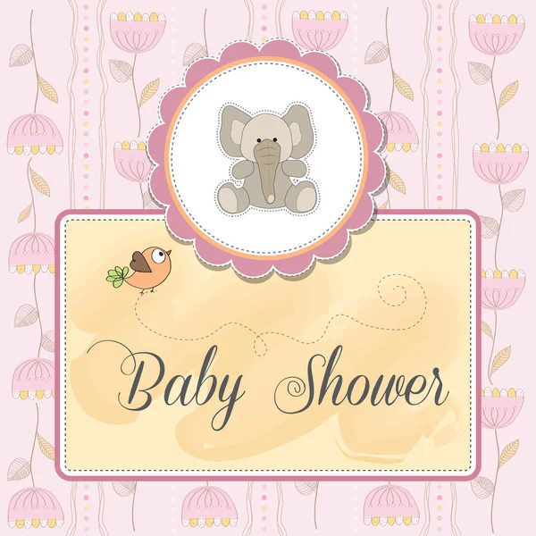 Romantische baby aankondiging kaart — Stockfoto