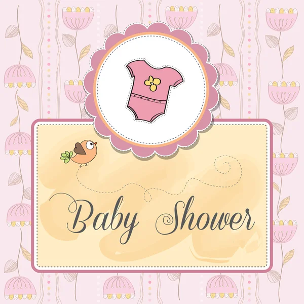New baby announcement card — Stock Vector