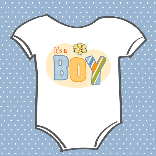 Baby jongen aankondiging kaart — Stockfoto