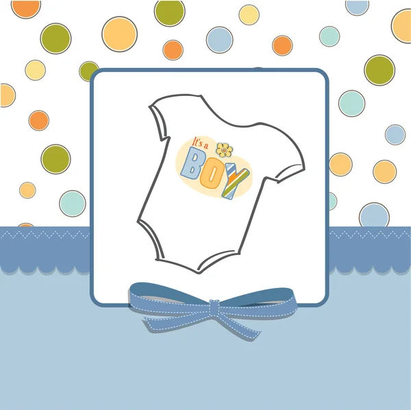 Baby jongen aankondiging kaart — Stockfoto