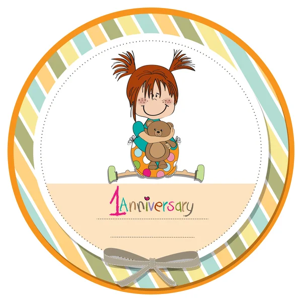 küçük kız ilk yıldönümünde