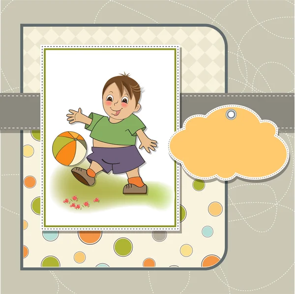 Little boy playing ball — Stock Photo, Image