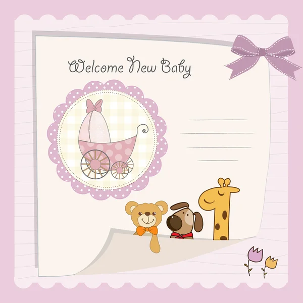 Baby shower card — Stock Photo, Image