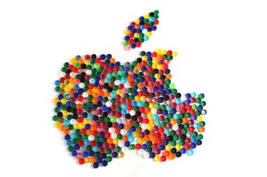 Apple renk plastik kapaklar