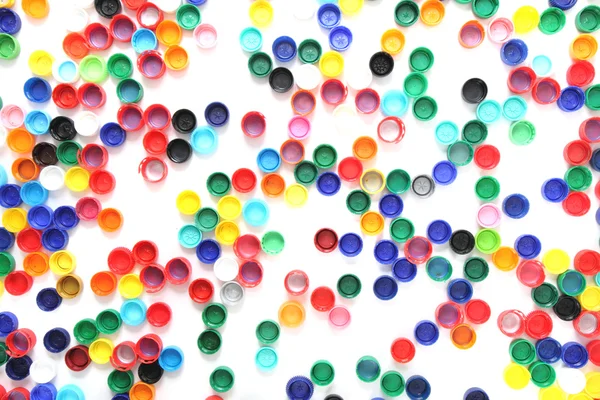 Χρώμα φόντου πλαστικά πώματα — Φωτογραφία Αρχείου