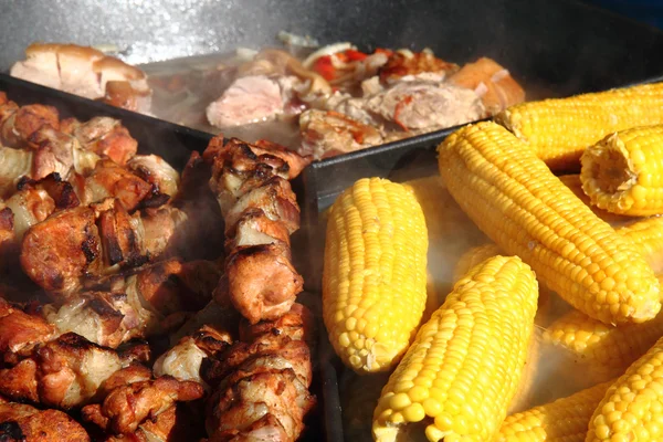 Stock image Corn and meat