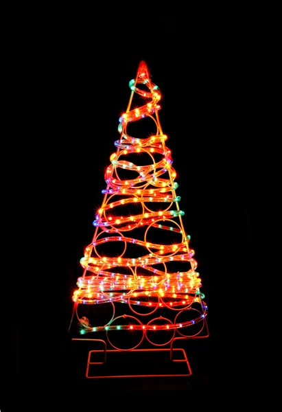 Árbol de Navidad de las luces de Navidad —  Fotos de Stock