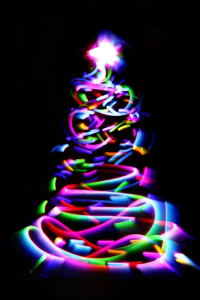 Xmas ağacı Noel ışıklar — Stok fotoğraf