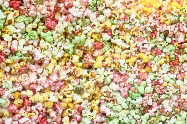 Farbe Popcorn Hintergrund — Stockfoto