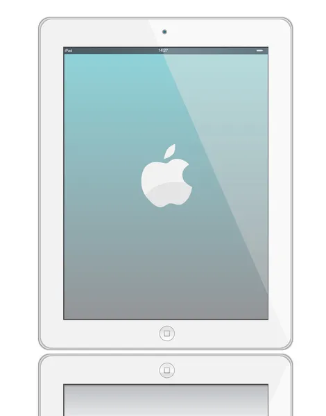 Nuevo Apple iPad 3 ilustración de arte — Vector de stock