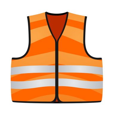 Orange vest clipart