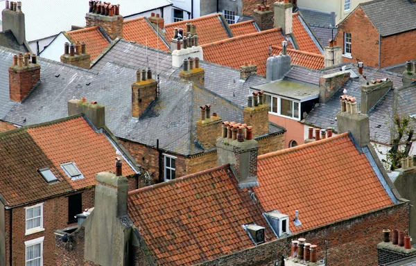 Alte Hausdächer — Stockfoto