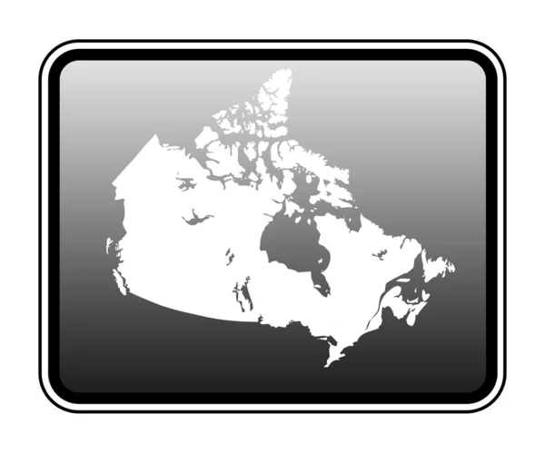 컴퓨터 태블릿에 캐나다 지도 — 스톡 사진