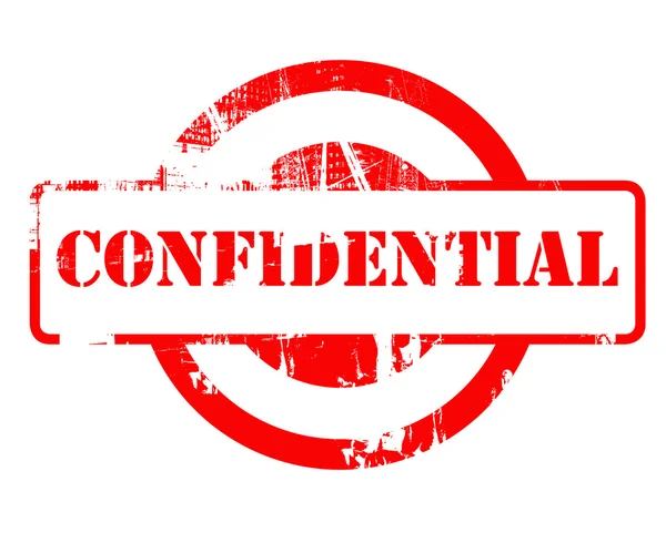 Confidential red stamp — Stock Photo, Image