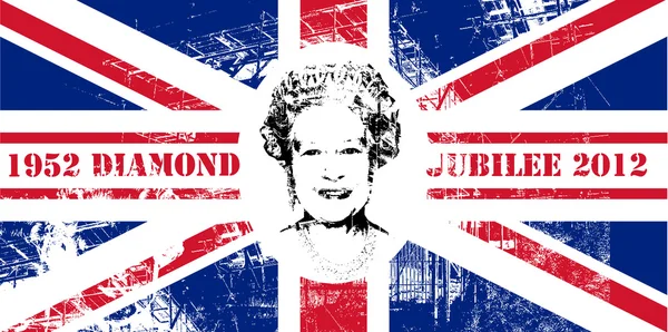 Bandiera Diamond Jubilee Union Jack — Foto Stock