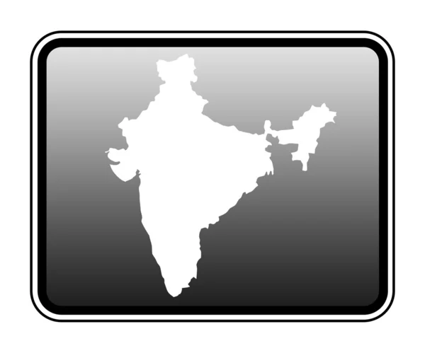 Mapa Indie na počítači tablet — Stock fotografie