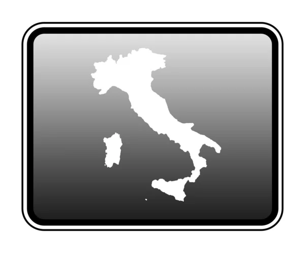 イタリアの地図のコンピュータ タブレット — ストック写真