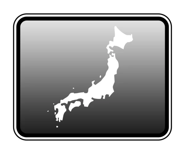 Japan kaart op tablet-computer — Stockfoto