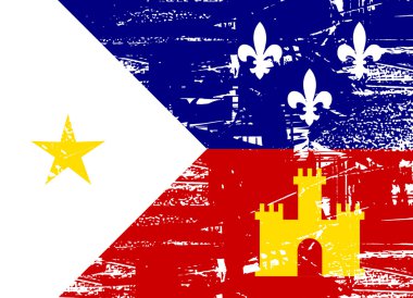 Acadiana flag clipart