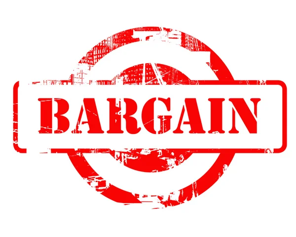 Bargain red stamp — Stock Photo, Image
