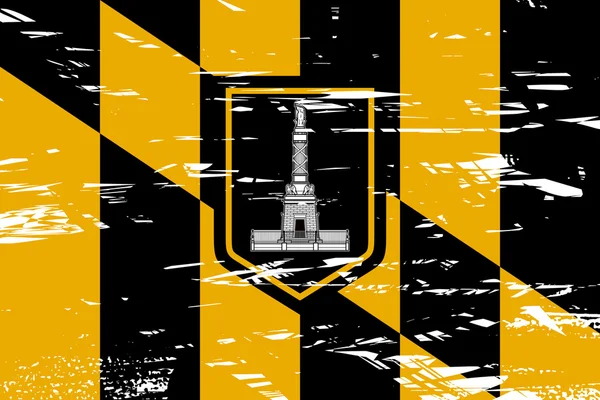 Vlajka města Baltimore — Stock fotografie