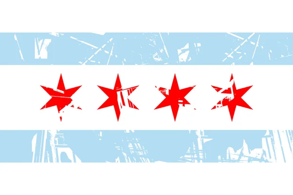 Chicago vlajka — Stock fotografie