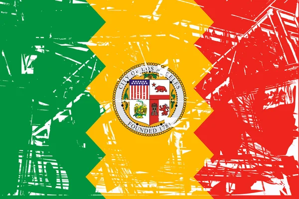 Flaga miasta Los anglese — Zdjęcie stockowe