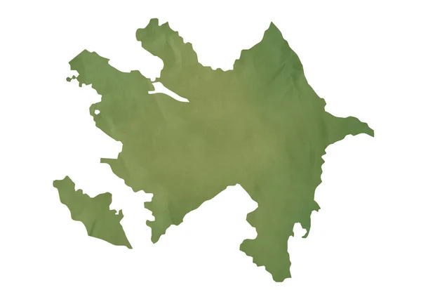 Staré zelené mapa ajzabaijan — Stock fotografie