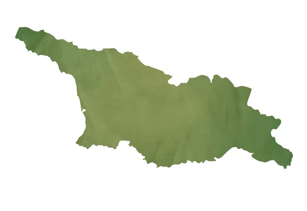 Staré zelené mapa Gruzie — Stock fotografie