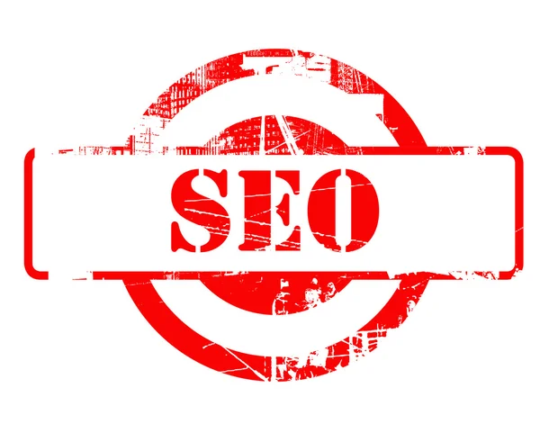 SEO red stamp — Stock Photo, Image