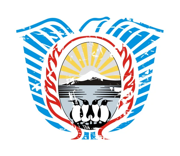 火地岛的徽章 — 图库照片