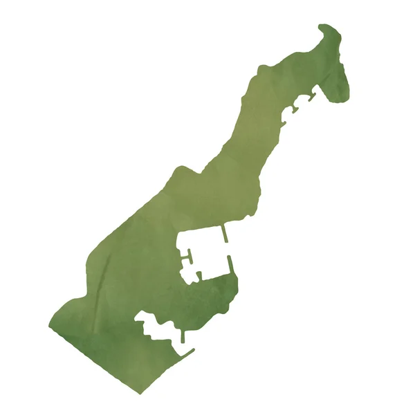Карта Монако на зеленой бумаге — стоковое фото