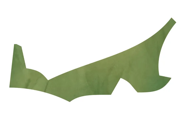 Карта острова Принца Эдуарда на зелёной бумаге — стоковое фото