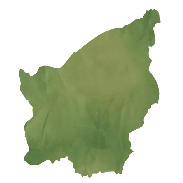 녹색 종이에 산마리노 지도 — 스톡 사진