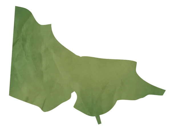 녹색 종이에 빅토리아 지도 — 스톡 사진