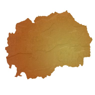 dokulu Makedonya Haritası