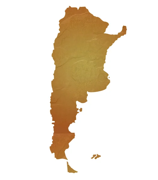 Текстурная карта Аргентины — стоковое фото
