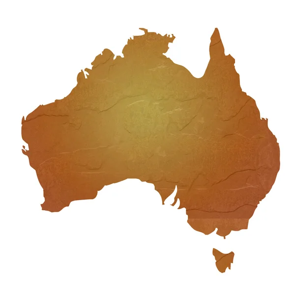 澳大利亚纹理的地图 — 图库照片