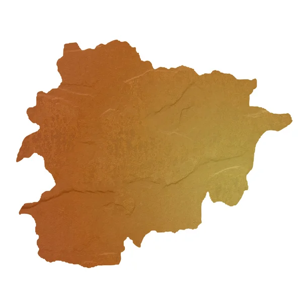 Mapa texturizado de Andorra — Fotografia de Stock