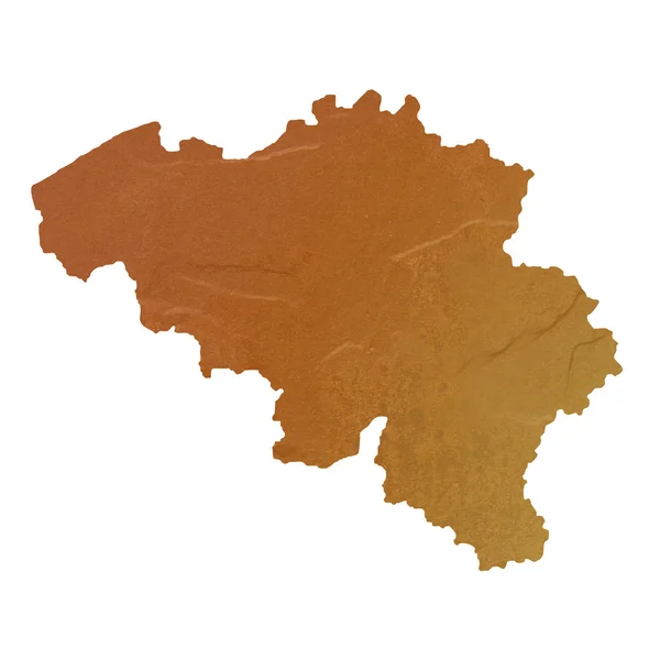 벨기에의 질감된 지도 — 스톡 사진