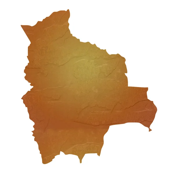 Getextureerde kaart van bolivia — Stockfoto