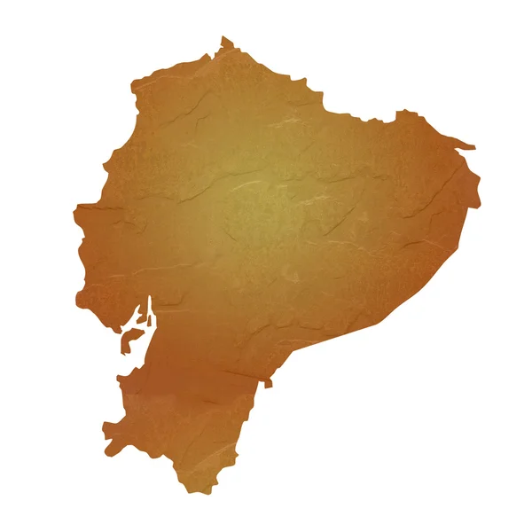 Mapa texturizado de Equador — Fotografia de Stock