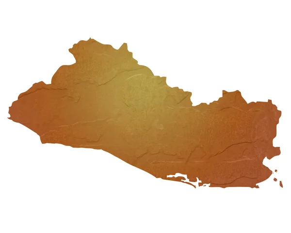 Mapa texturizado de El Salvador — Fotografia de Stock