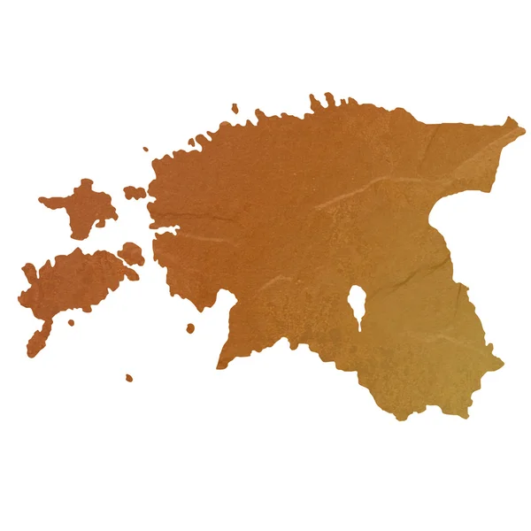 에스토니아의 질감된 지도 — 스톡 사진