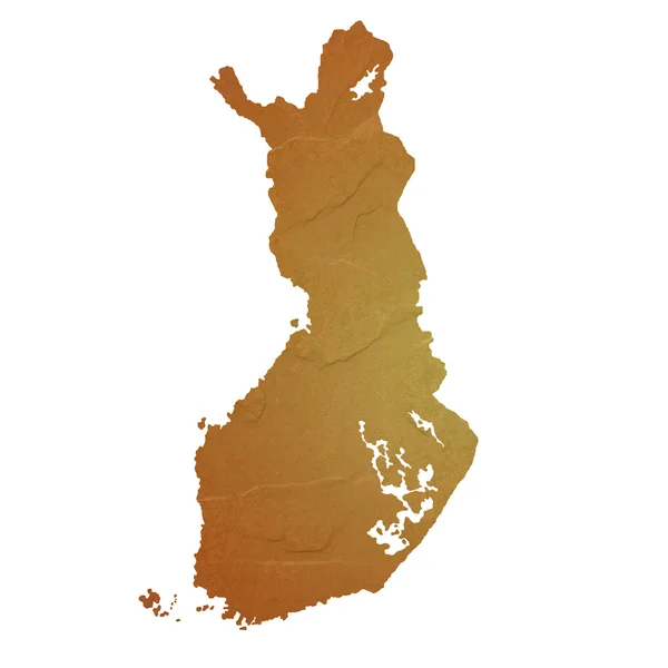 Teksturowane Mapa Finlandii — Zdjęcie stockowe