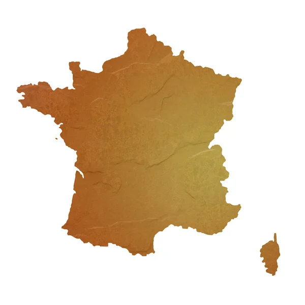 Mappa con Texture di Francia — Foto Stock