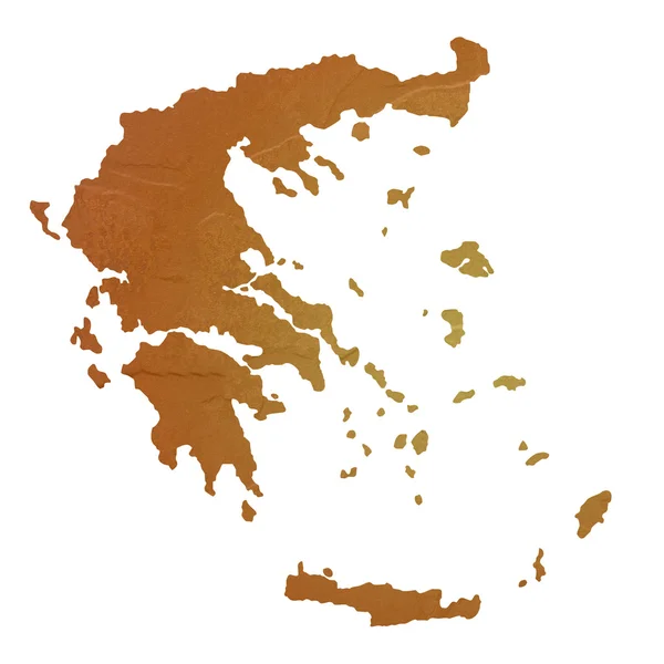 Textured map of Greece — Stock Photo, Image