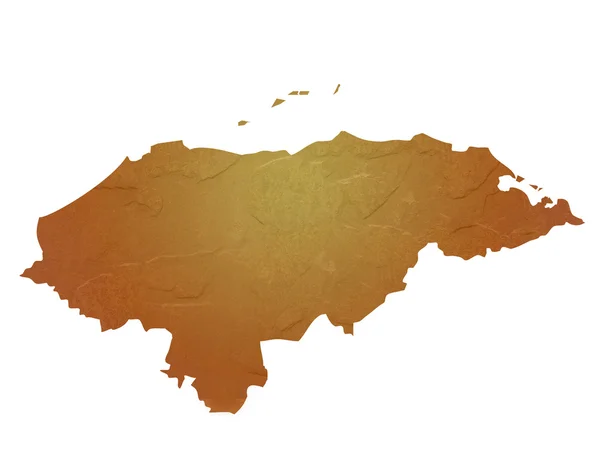Teksturowane mapę z Hondurasu — Zdjęcie stockowe